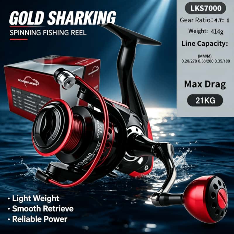 GOLD SHARKING-Spinning Reel, M - огляд і ціна Abu Garcia Reel Max