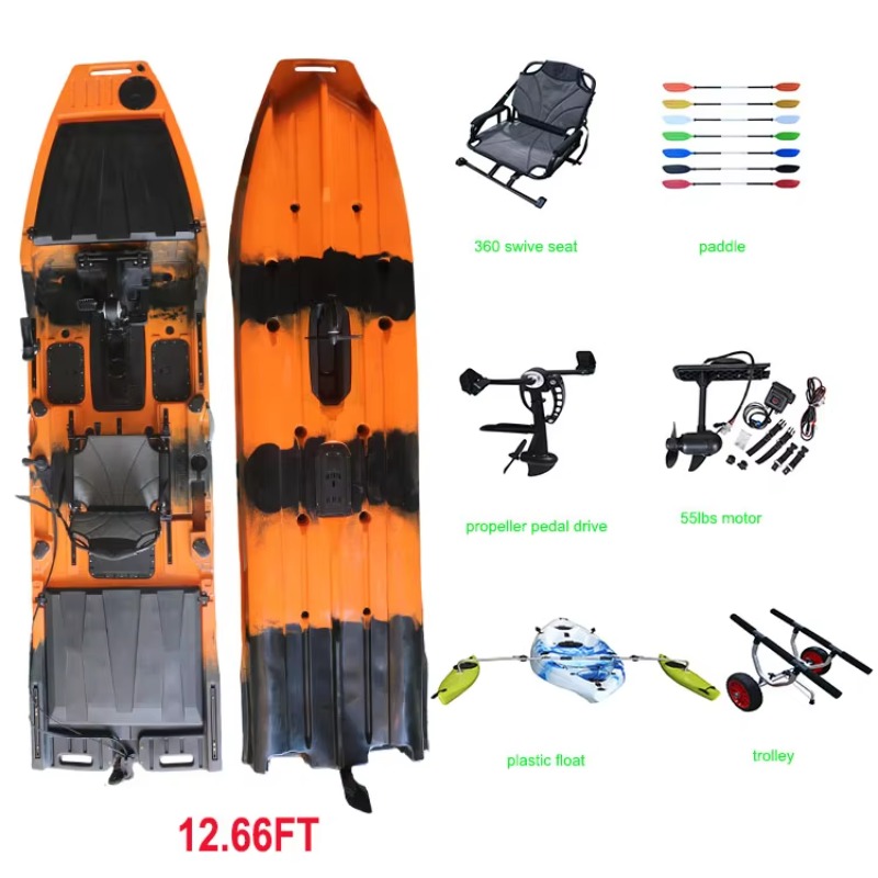 Vicking 12.6FT Single Kayak Pe - огляд і ціна Fishing Kayak Trolling Motor
