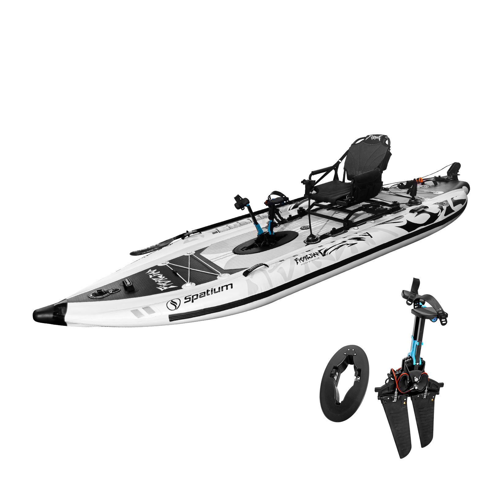 Spatium 11.5ft Flipper Pedal D - огляд і ціна Fishing Kayak Pedal Drive
